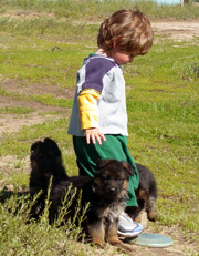 Aidan with Enzi 2002